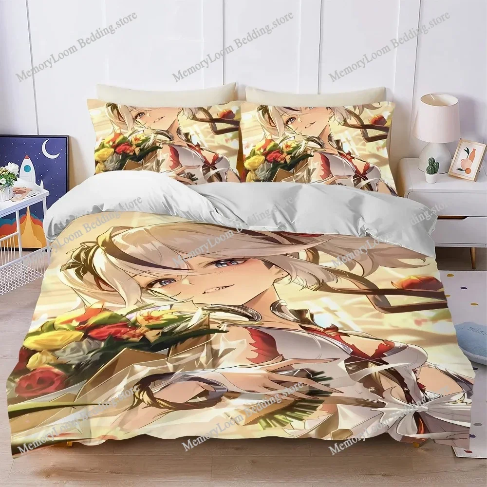 

Game Wuthering Waves Camellya Duvet Cover Set Home Style Bedding Soft Laundry Cotton Bed Student Dormitory Gift Home Textile