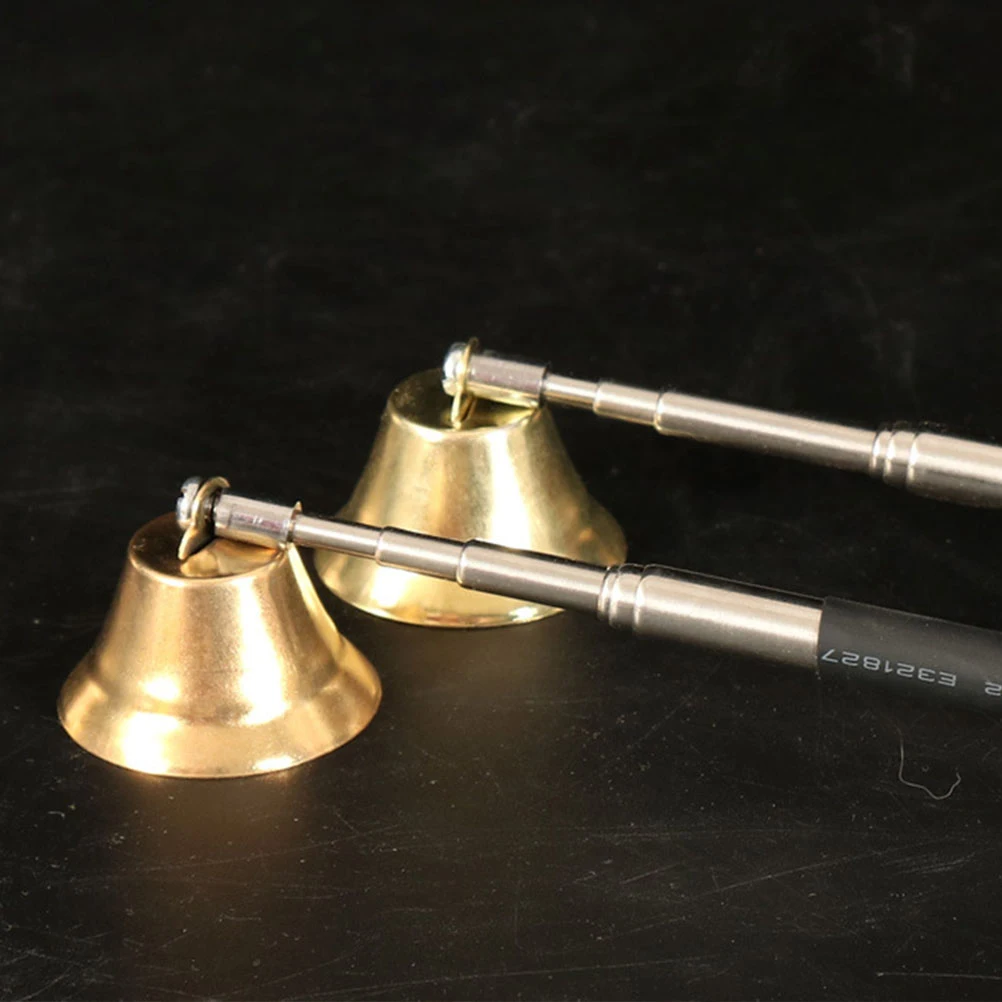 طفاية بمقبض طويل 17-68 سنتيمتر سبيكة قابلة للتمديد لشموع الروائح المعطرة سدادة حريق الفتيل الآمن