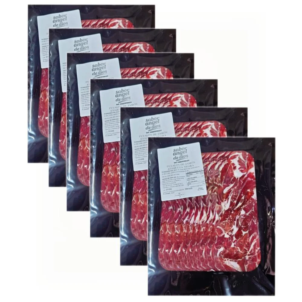 PETALOS Jamón Ibérico Sabor Ángel de Dios - 6 Sobres, 150gr Cada Uno - Total 900gr