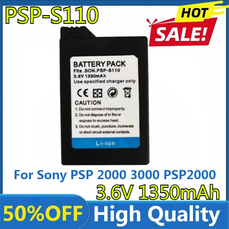 

High Quality 1350mAh Battery for Sony PSP 2000 3000 PSP2000 PSP3000 PSP-S110 Console Gamepad PlayStation Portable Controller