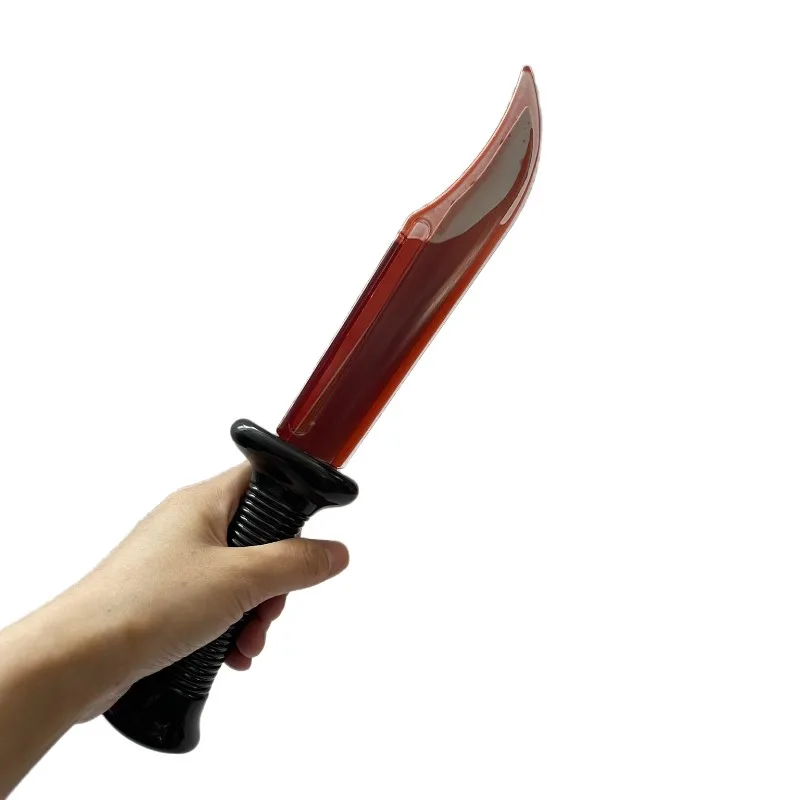 هالوين محاكاة نزيف سكين غيبوبة ماكياج الدعائم خدعة الموت نزيف سكين تدفق سكين الدم الدعائم #5