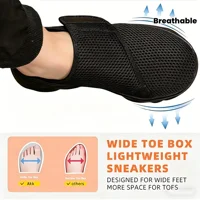 Nouvelles Chaussures Décontractées Unisexe Orthopédiques pour Femmes et Hommes, Confortables et Souples, Idéales pour Pieds Larges, Gonflés, avec Correction de l'Éversion du Pouce, Adaptées aux Diabétiques 3