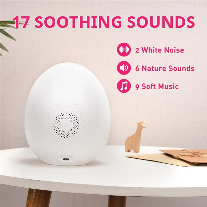 【Space-Saving】Kids Clock, Grow Clock With Sun & Moon, Sound Machine, Nap Timer, Sleep Training Clock For Toddlers, Child