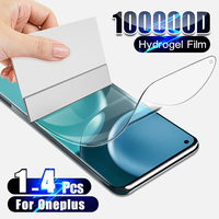 1-4Pcs HD Hydrogel Film For Oneplus 11 10 9 9r 8 8T 7 7T 6 Ace 2 Pro Nord 2 Full Cover Phone Clear Screen Protector Accessories
