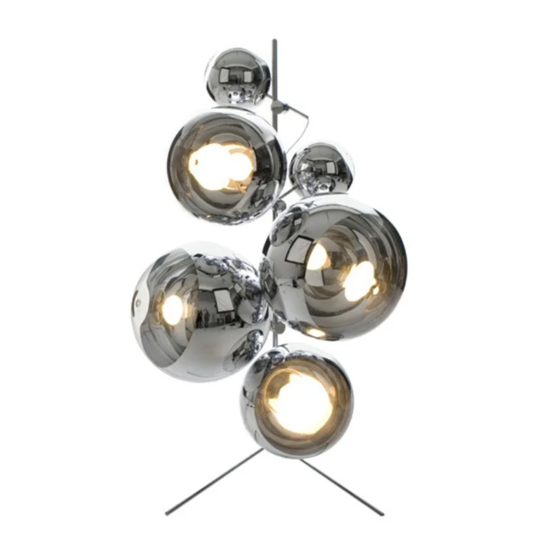 

Mirror ball glass decorative floor lamp, simple Nordic living room club floor lamp