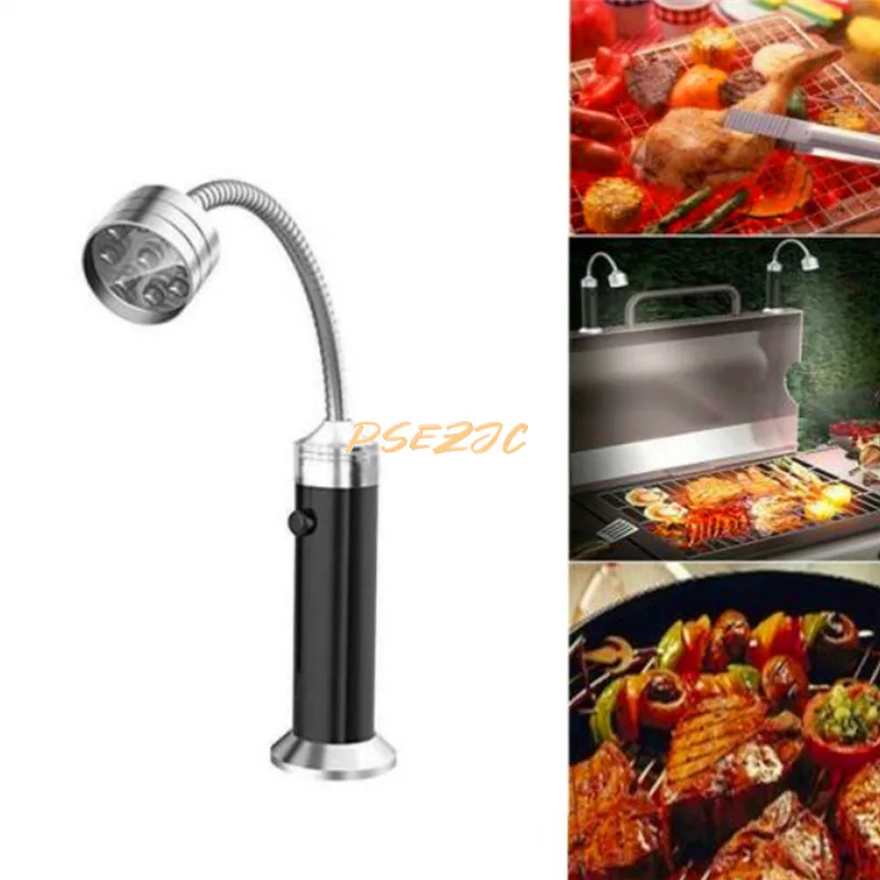 Outdoor Courtyard 9LED Flashlight with Magnetic Hose That Can Be Bent for Barbecue Maintenance Work Emergency Lighting Lamp