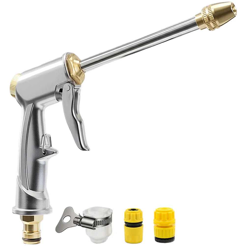 Garden Water Sprayer with 360 Degree Adjustable Nozzle High Pressure Flow and Alloy Housing for Long Term Outdoor Use