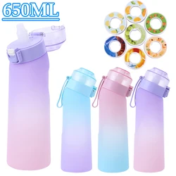650ML Fragrance Smelling Water Bottle with Handle Flavor Pods Scent Water Cup BPA Free Scented Cup for Travel Climbing Hiking