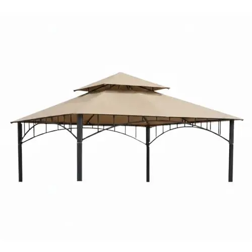 Durable 350 Replacement Canopy Top Compatible with Summer Veranda 10 ' x 10' Gazebo Models L-GZ093PST, G-GZ093PST