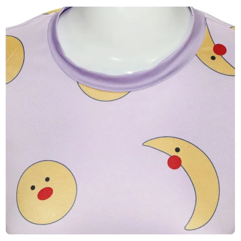 

CyMovie Loonette The Clown Cosplay Costume Rompers Top Hat Full Set Joker Uniform Suit Halloween Carnival Party Role Play Outfit