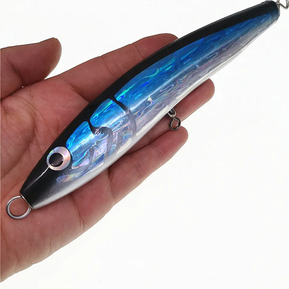 SWOLFY señuelo lápiz topwater de madera flotante para pesca en mar GT - imagen 4
