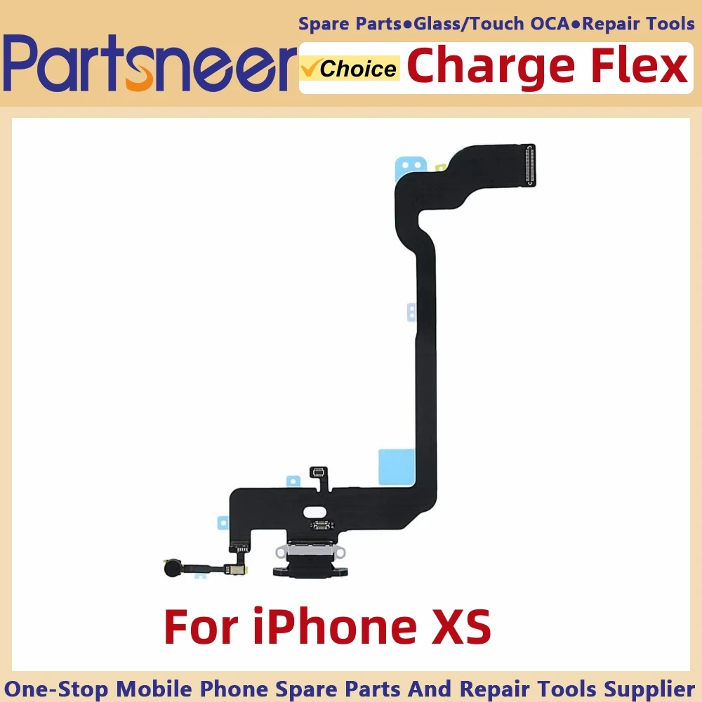 Dock Connector Compatible with iPhone X/Xs/Xsmax/Xr Charging Port Flex Cable - Headphone Port/Microphone/Antenna Replacement