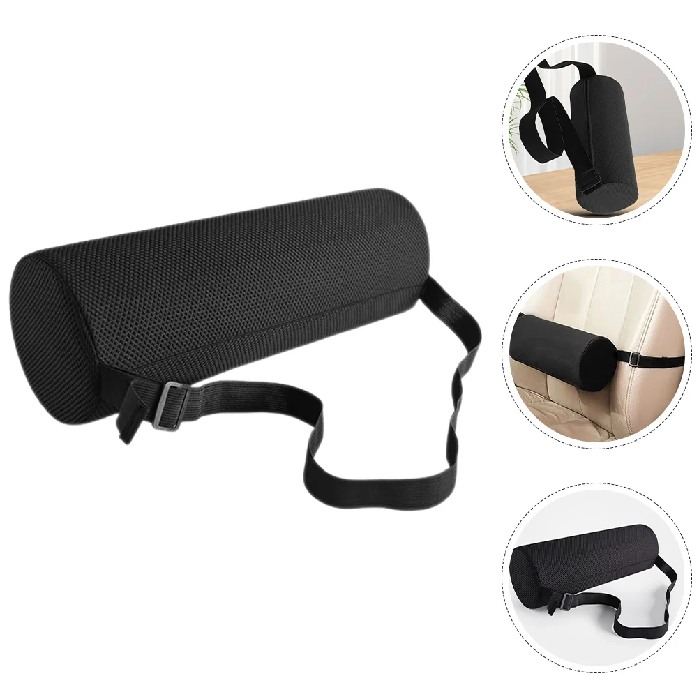

Lumbar Roll for Chair Car Back Lumbar Support Roll with Elastic Strap Lumbar Support Pillow Chair Back Lumbar Support