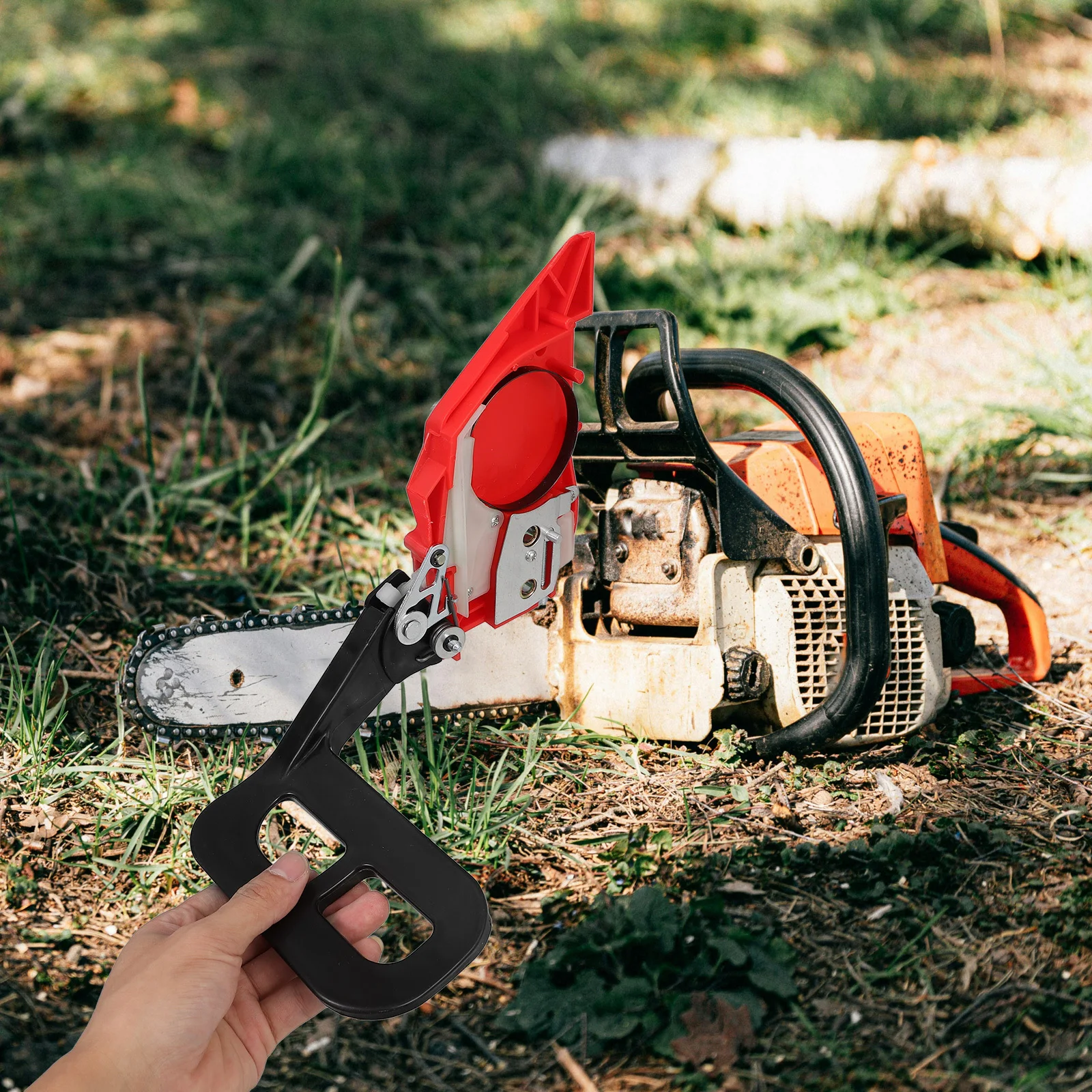 

Chainsaw Chain Brake Handle Assembly Heavy Duty Nylon Steel Replacement Part for Kickback Protection Chainsaw Brake Clutch