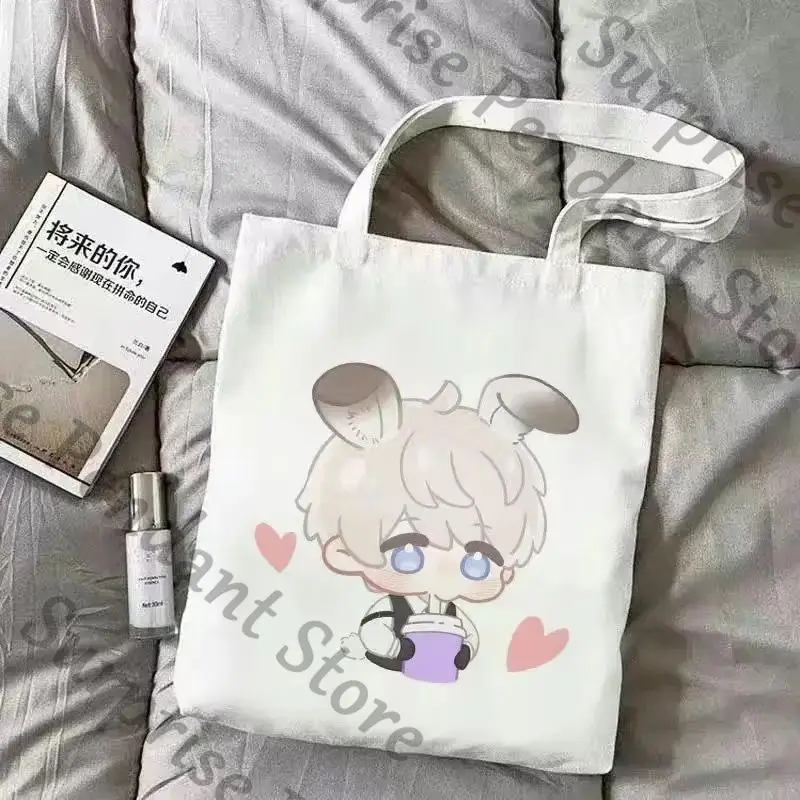 Amor e espaço profundo jogo ambitus q versão bolsa de lona elemento quadrático xavier estudante sacola alto valor aparência