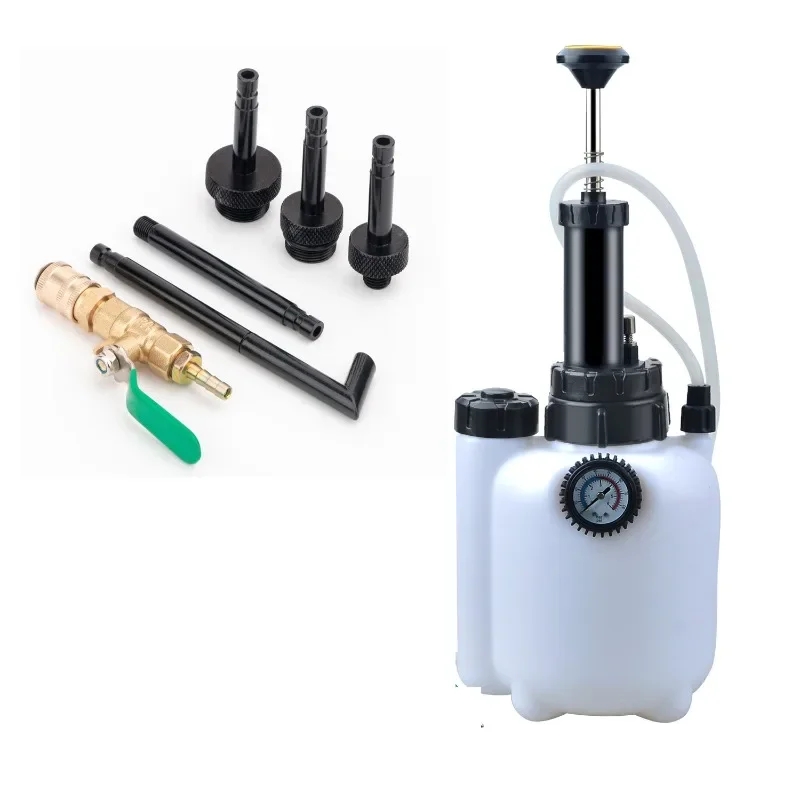 3L Manual Transmission Oil Filling System Hand Pump OR Pneumatic Automatic Gearbox Oil Fluid Pump Tool with Adapters