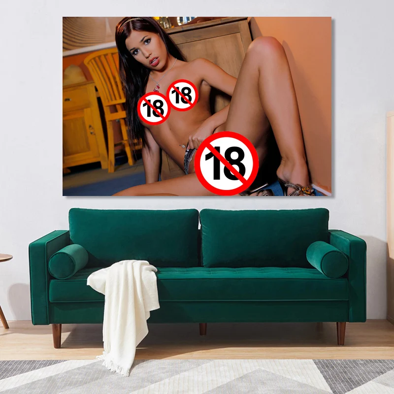 Sexy Girl Breast Pussy Thong Adult Erotic Picture Posters Porn Wall Art Painting Unframe Canvas Printed Home Room Decoration