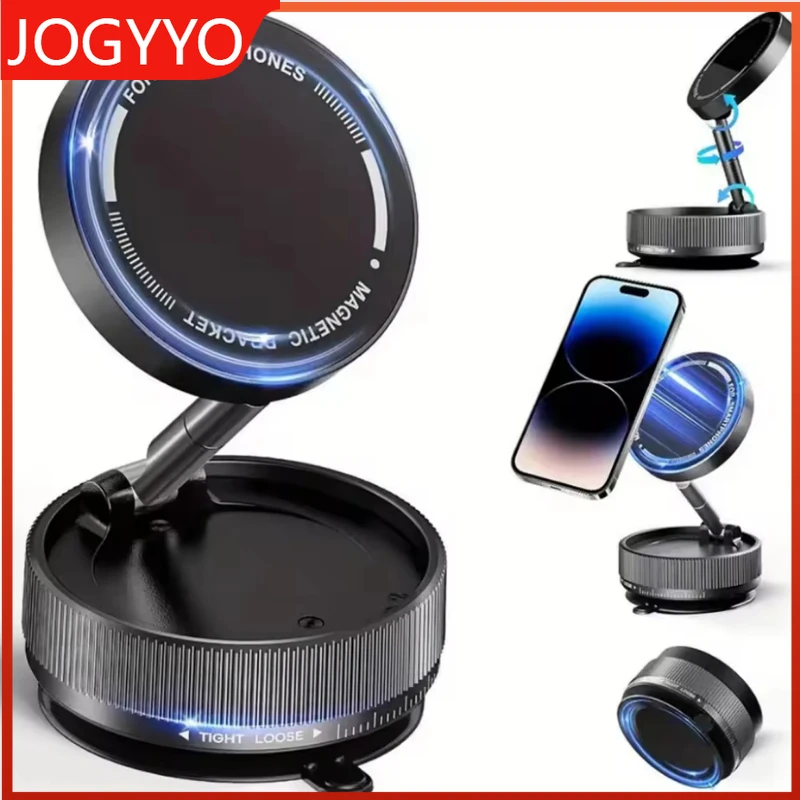 

Portable Foldable Phone Holder Car Magnetic Vacuum Adsorption Bracket 360 Degree Rotation GPS Navigation Support Sucker Stand
