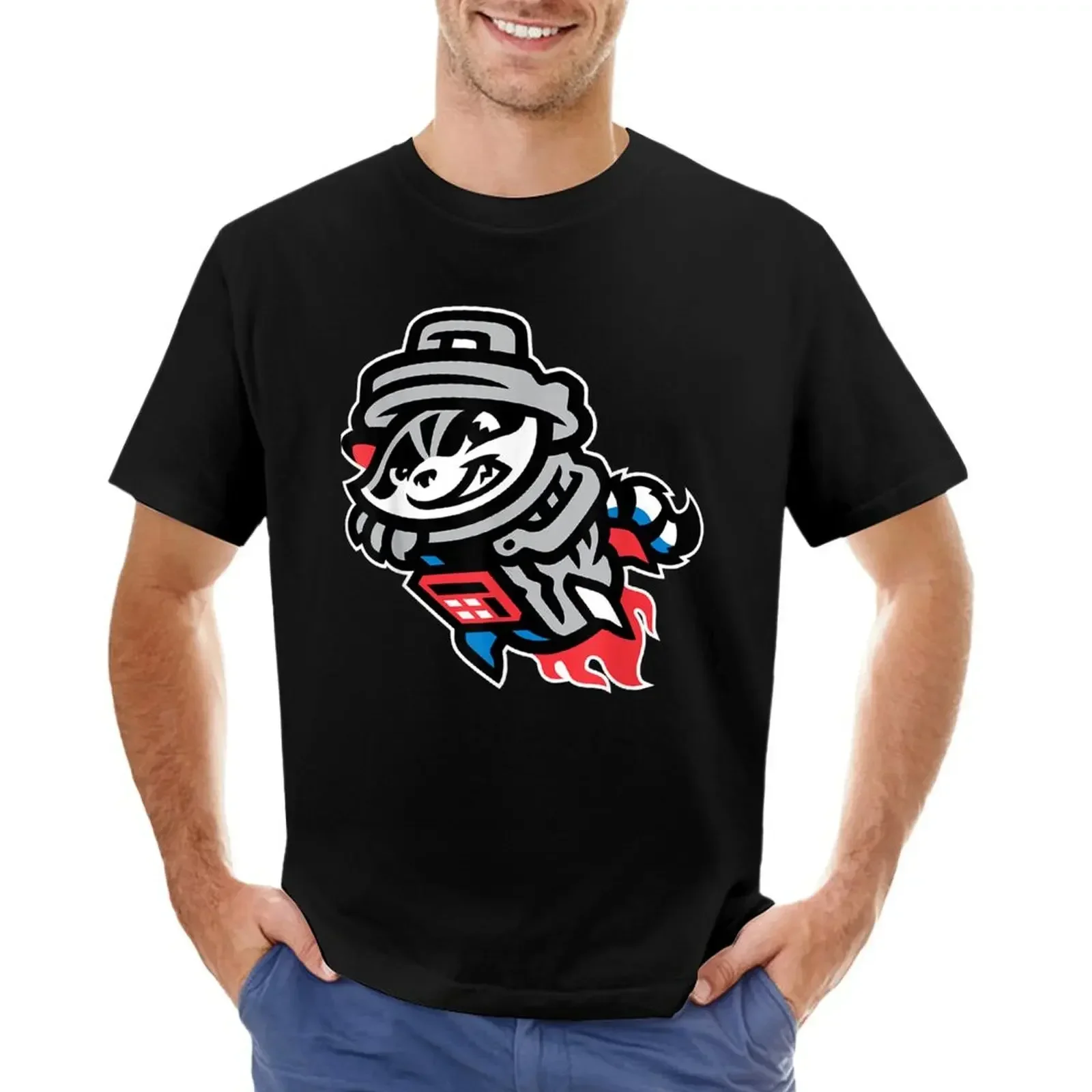 

rocket city trash pandas cool Trash Panda T-shirt sports fans kawaii clothes Men's t-shirt