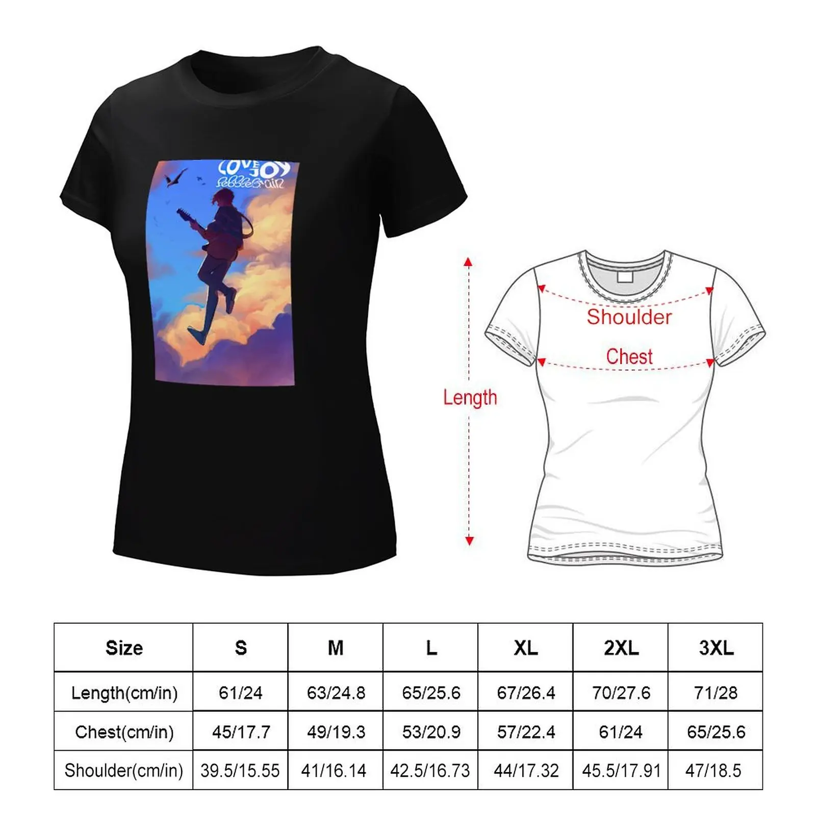 LOVEJOY BAND - PEBBLE BRAIN T-shirt korean fashion plus size tops cute tops clothes for Women