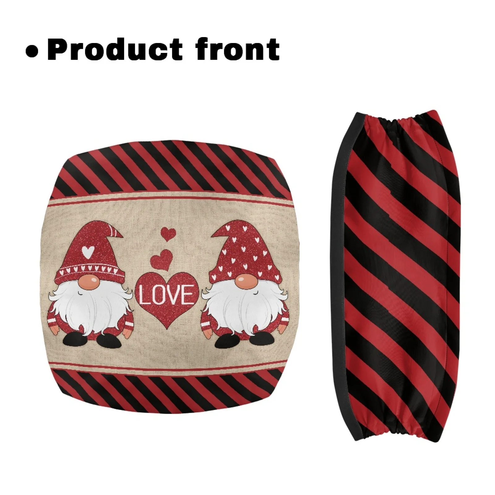 Coloranimal Love Dwarf 2 Pcs Rollator Seat Back Rest Covers Walker Seat Cover for Elder Indoor
