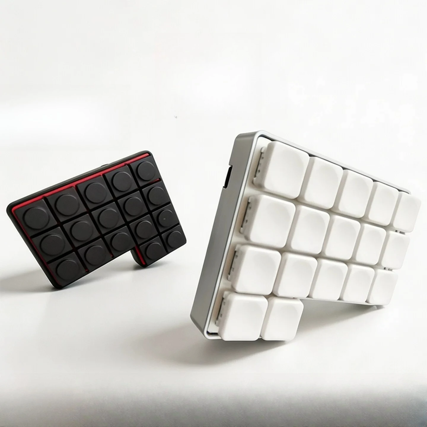MX-CUBE Low Profile Split Keyboard Customized Dual Mode Bluetooth Wired Hotswap Aluminum Alloy for Choc V2 Mechanical Keyboard