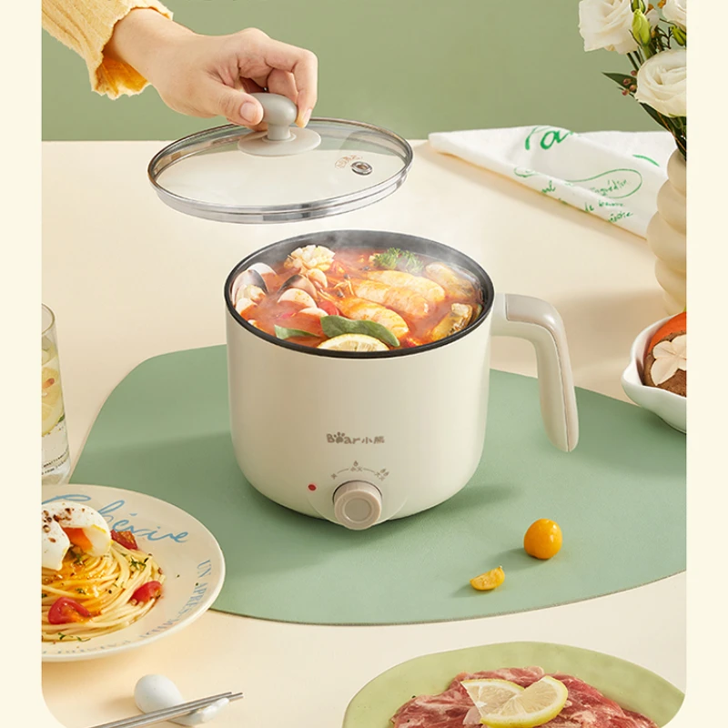 

Electric Caldron Small Mini Hot Pot Instant Noodle Non-Stick Pan Household Multi-Functional Panelas Tapioca