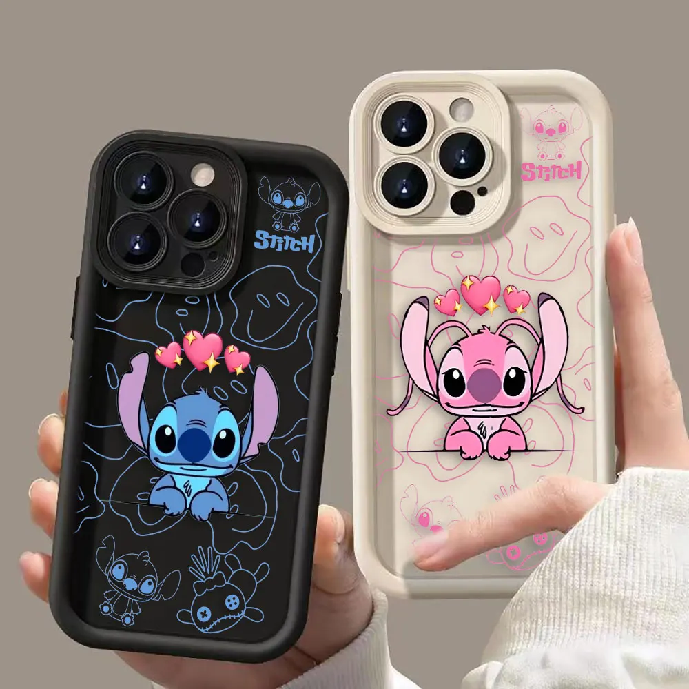 

Cartoon Lilo S-Stitch Angel Phone Case For Redmi A1 NOTE 13 12 12S 11 11T 10 9 9S 8 PRO PLUS 4G 5G Case Cover Funda Coque Shell