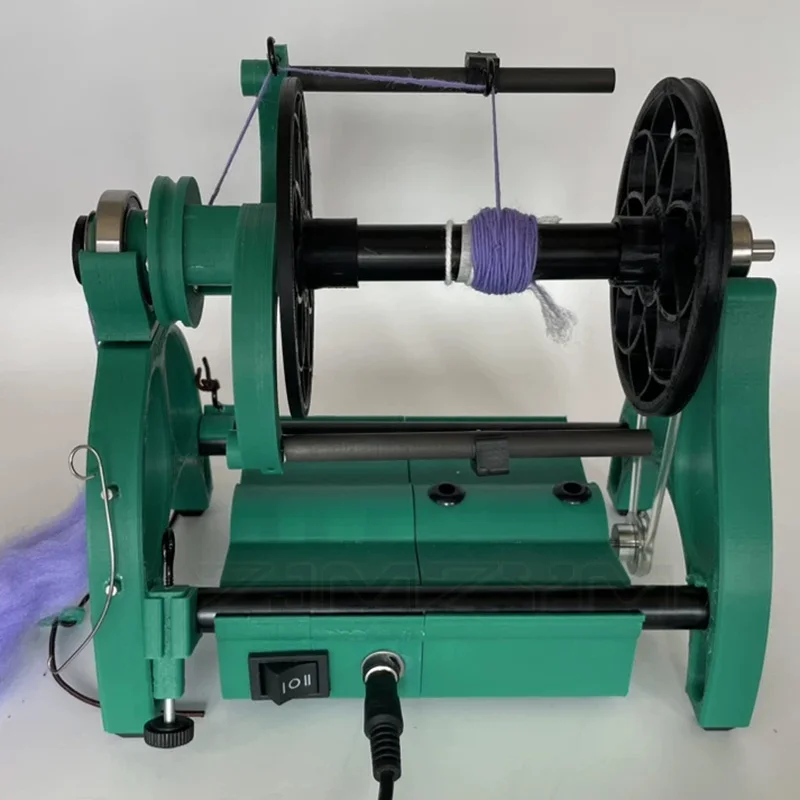 Mini Electric Spinning Wheel 12V Adjustable Speed Display for Wool Fiber Cotton Yarn Twist Craft，Electric Spinning Wheel