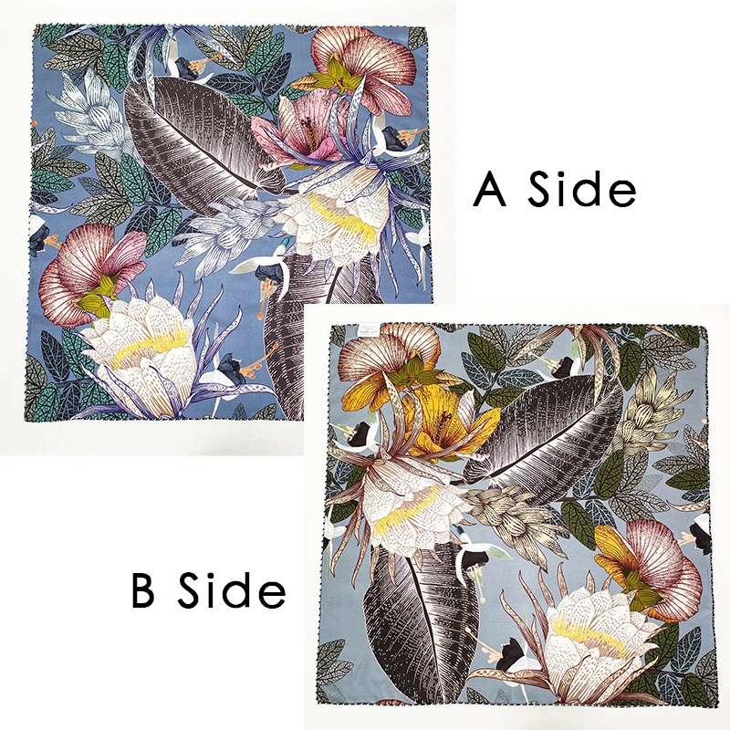 

65CM Silk Scarf Double Faced Shawls Scarves Hand Rollerd Edges Head Bag Decoration Women Lover Gift Clothing Head Accessories