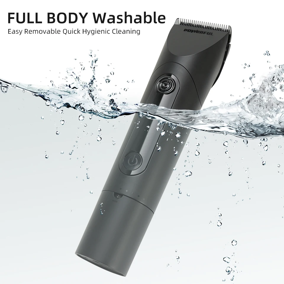 Hair Clipper Professional Hair Cutting Machine Hair Beard Trimmer For Men Electric Shaving Chargeable Titanium Alloy Blade