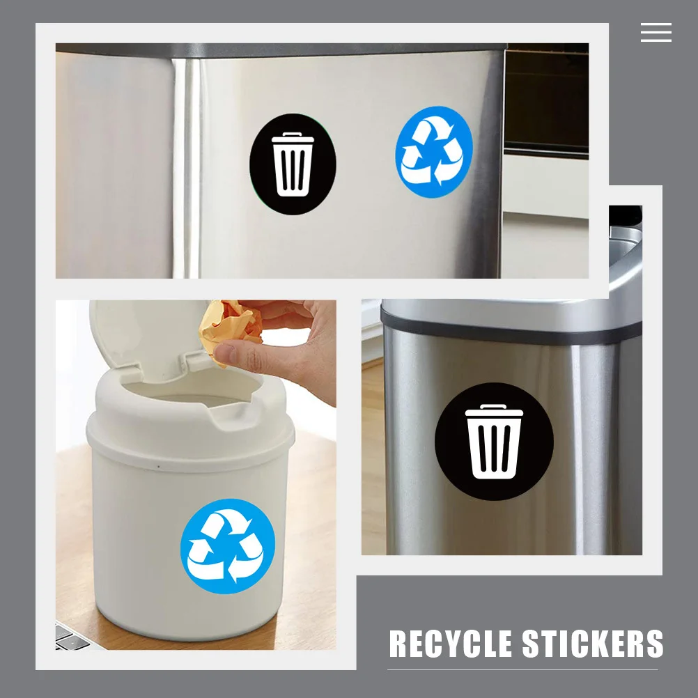 

1Set Trash Can Recycle Sticker Waterproof Labels for Garbage Cans Cardboard Boxes Waste Containers Recycling Sticker