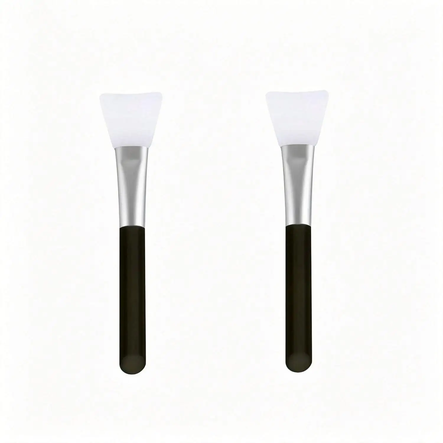 2 Soft Silicone Mask Brushes for Mud and Jelly Masks | Easy-To-Clean, Quick-Drying, Reusable Facial Mask Spatula