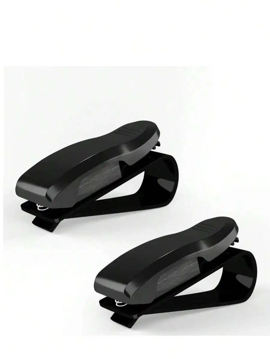 Car Glasses Holder Clip Sunglasses Holder With Rhinestones Ticket Card Holder For Sun Visor 1pc