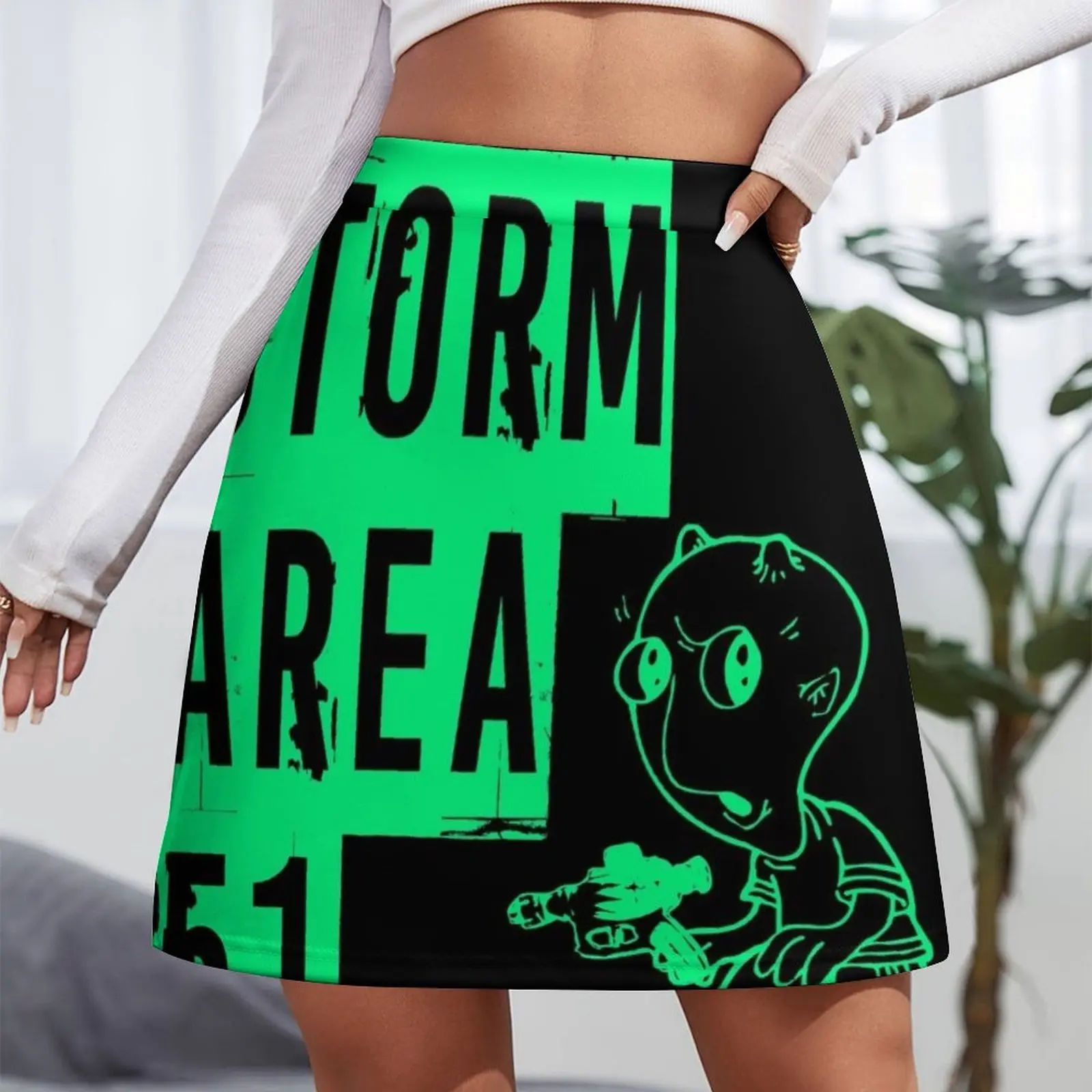 Storm Area 51 Alien Mini Skirt mini denim skirt Summer dress