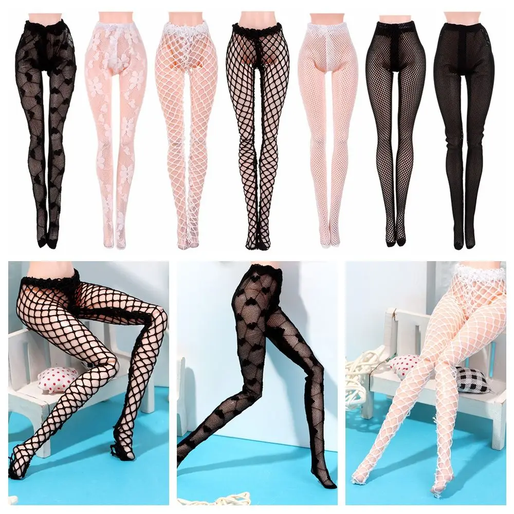 Pakken 1/6 Poppen Accessoires Miniatuur Panty Speelgoed Panty Elastische leggings Mini Visnet Panty Pop Zijden Kousen
