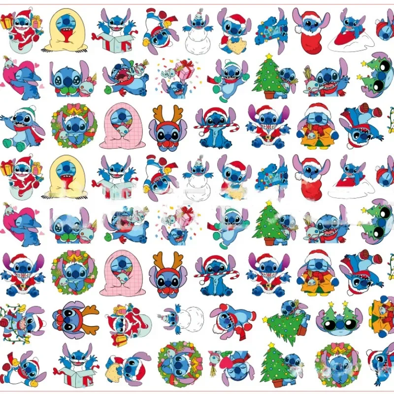 Cute Cartoon Disney Anime Lilo and Stitch Christmas Stitch Angel Popular Double-sided Acrylic Sheet DIY Handmade Jewelry Accesso