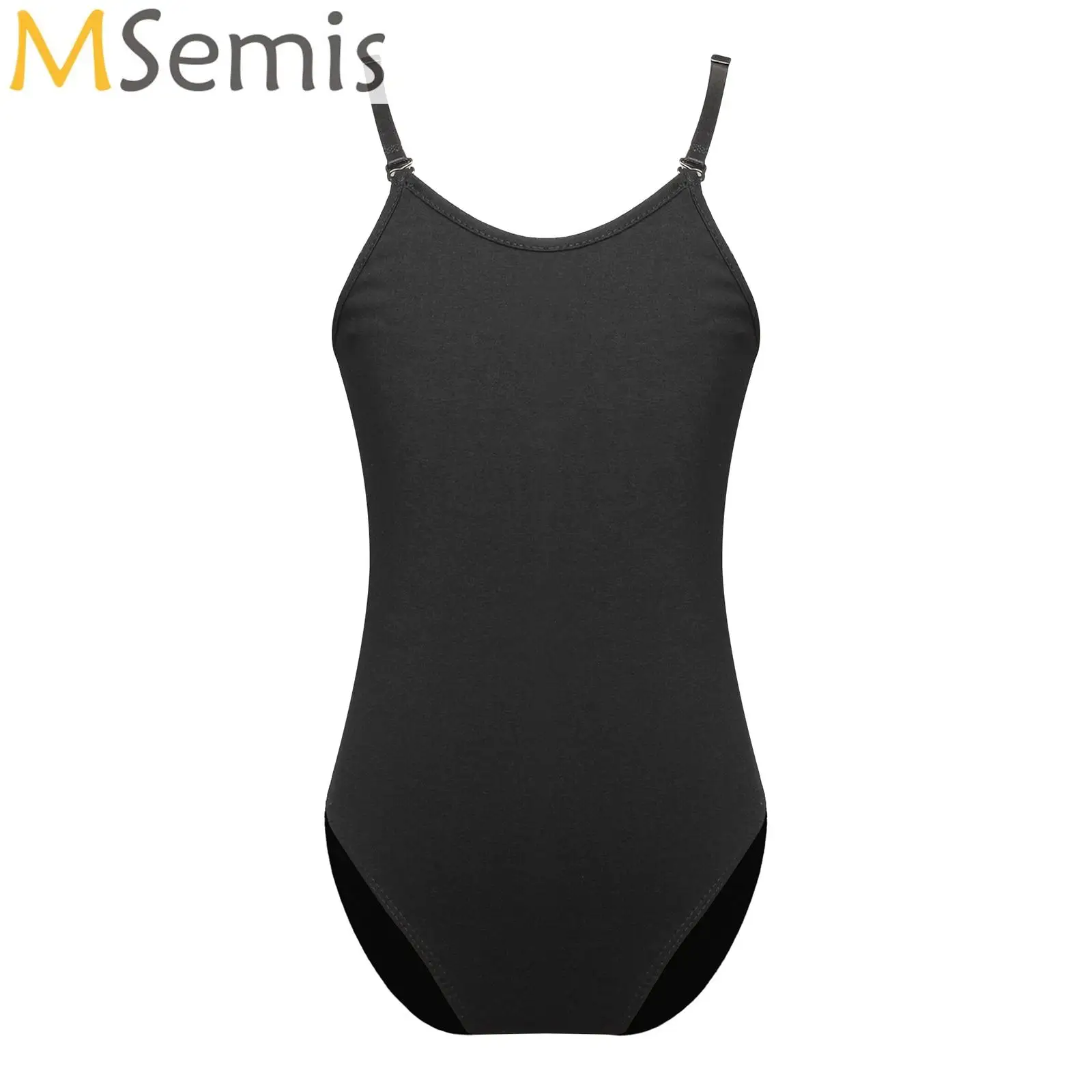 

Kids Cotton Ballet Bodysuit Camisole Tank Leotard Girls Adjustable Shoulder Straps Ballerina Dance Costume Clothing