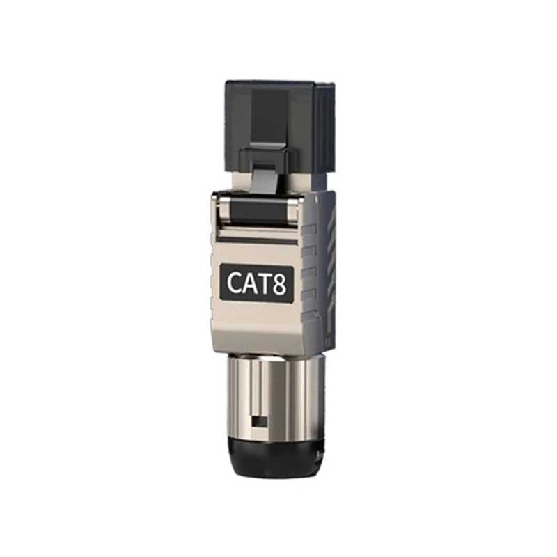 

Classic-1Pcs RJ45 Ethernet Cable Connectors RJ45 Metal Tool Free Easy Termination Plug 2000Mhz 40G LAN Cable 22AWG - 24AWG