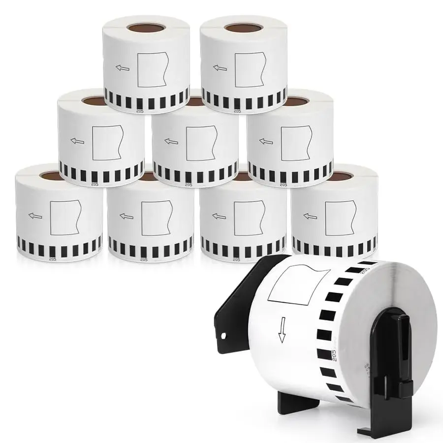 

DK22205 2.4 X 100 Ft. Continuous Length Label Paper Roll, Compatible Brother DK 2205 62mm x 30.4m Use with Brother QL550 QL570 Q