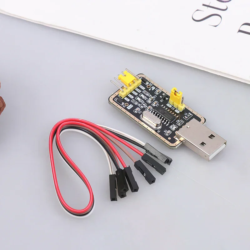 Modul Port Serial CH340G Konverter USB Ke TTL Modul UART CH340 3.3V 5V Sembilan Brush Plate Untuk Kit DIY Arduino