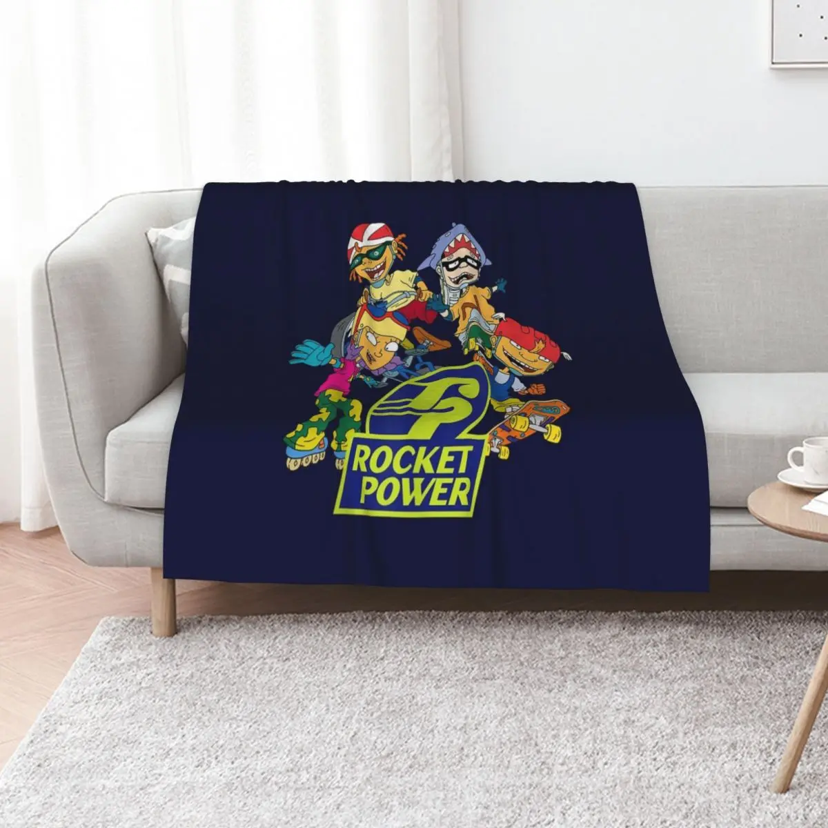 Nickelodeon Rocket Power Character Throw Blanket Furry halloween Nap Summer Quilt warm for winter Blankets