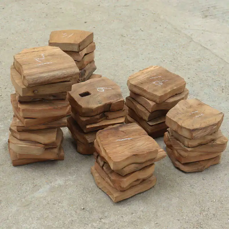 خشب الكافور القديم l شريحة خشبية زخرفية خشبية الحلي المحمولة الخشب بلو الخشب اللوح الأمامي الرجعية الحنين... #4