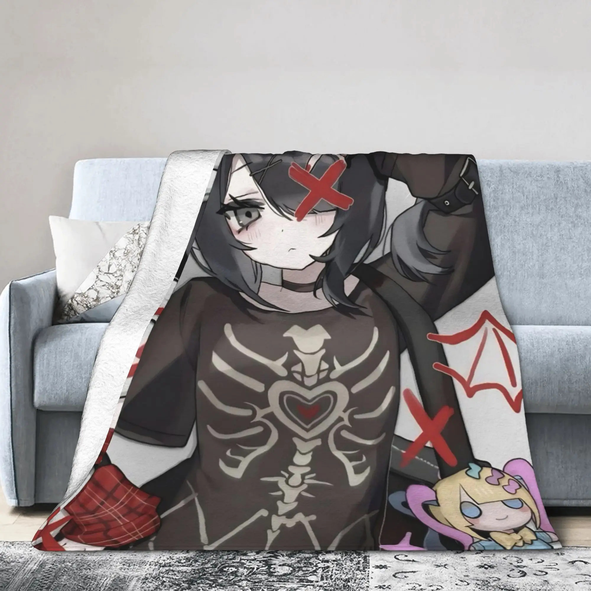 Ame Angel-Chan Blanket Cover Needy Girl Overdose Plush Throw Blankets Home Couch Personalised Soft Warm Bedspreads