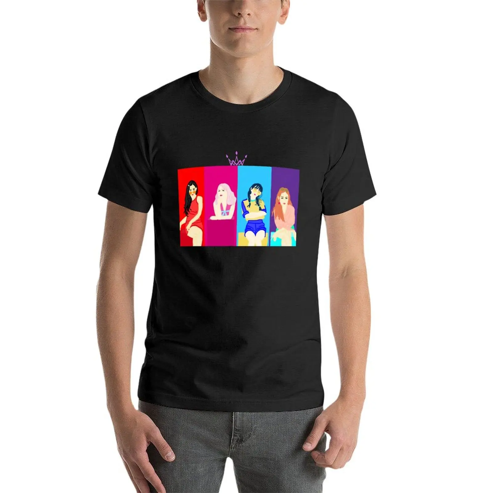 Sim, estou! Camiseta masculina de algodão de manga curta, camiseta esportiva, camiseta de secagem rápida