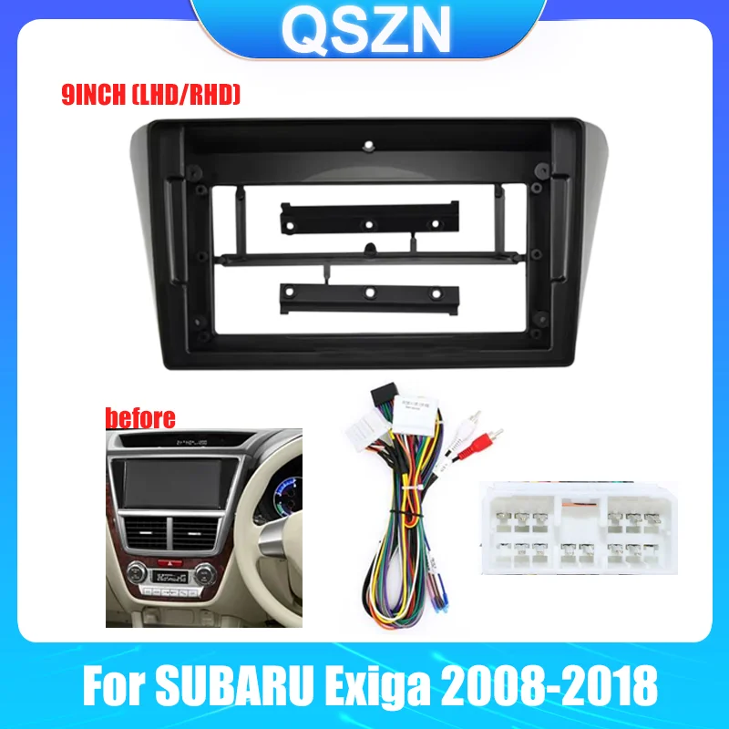 

9 inch Car DVD Frame Audio Dash Trim Kits Facia Panel Radio Player screen 2 Din For SUBARU Exiga 2008-2018