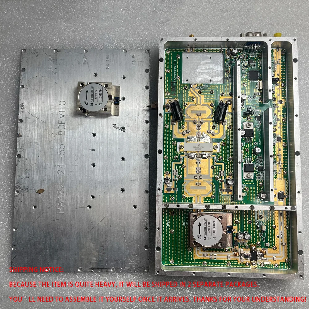 300W MRF6VP3450H RF Amp PA 48V 470-570MHz AG402-89 Front Stage Input, 10dBm DIY Module