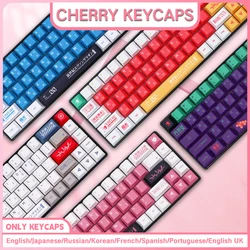 Spanish/French/German/Japanese/Korean/Russian Anime customized Keycaps Cherry Profile Keycap ISO layout for Mechanical Keyboard