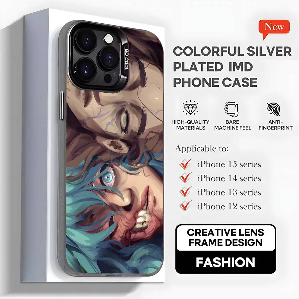 حافظة هاتف كارتون S-Sally Face SF لهواتف iPhone 16,15,14,13,12,11,Mini,Pro,MAX,plus,غطاء أسود غير لامع مقاوم للصدمات