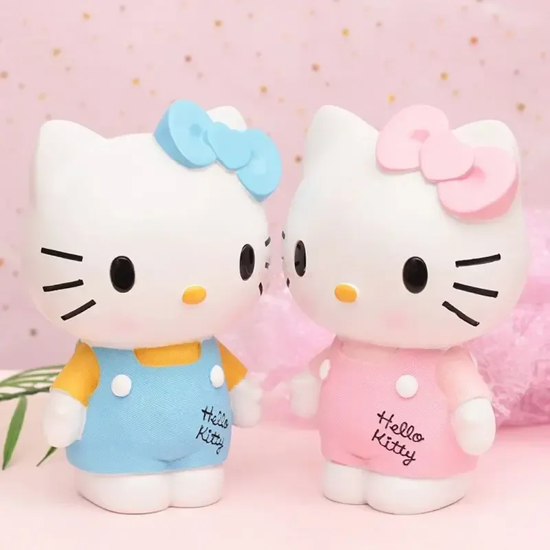 New Hello Kitty Piggy Bank For Kids Creative Piggy Bank Cute Fashion Vinyl Doll Money Safe Money Saving Box Coin Bank Girls Toy